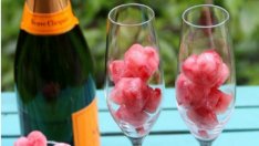 В борбата с жегите: Ледени кубчета от шампанско