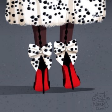 Круела Девил в Christian Louboutin, Снимка: Disney