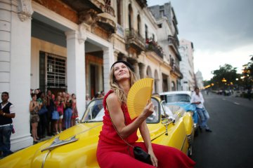 Жизел в Хавана. Снимка: Reuters