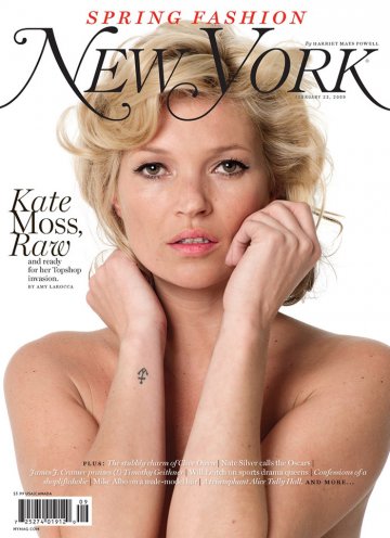 Кейт Мос през 2009 година; Снимка: New York Magazine