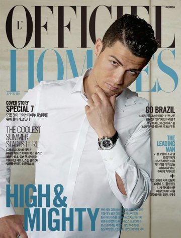 Кристиано Роналдо; Снимка: сп. L’Officiel Hommes