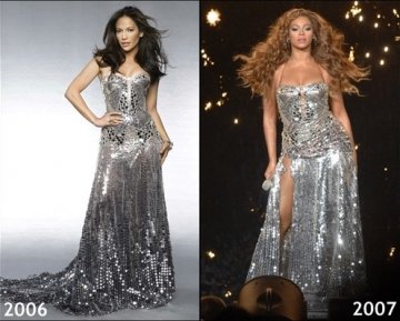 Джей Ло и Бионсе; Снимка: celebswhocopyjenniferlopez.tumblr.com