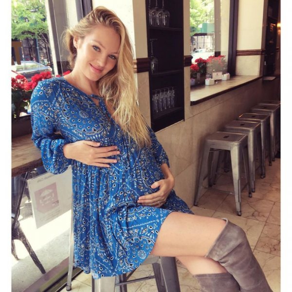 Бременната Кандис Суонепол има сериозен личен повод да чества празника; Снимка: Instagram
