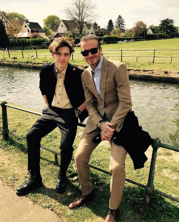 С баща си Дейвид. Снимка: Instagram