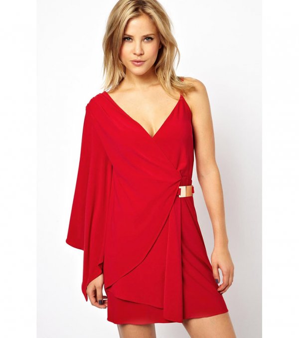 Асиметрична червена рокля - Beauty`s Love - 69.15 лева, Снимка: Fashion Supreme