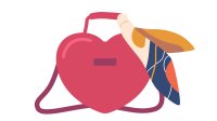 Чанти през рамо за Свети Валентин – във формата на сърце
