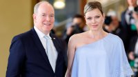 Уникална: Асиметричните рокли на принцеса Шарлийн от Монако