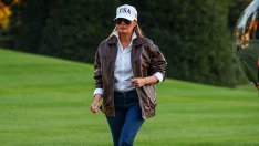 Като героиня от „Топ Гън“ – Мелания Тръмп се появи във визия, вдъхновена от 80-те