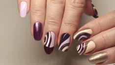 Маникюр с вълни – нова мода при ноктите тази зима