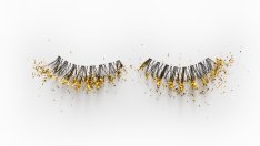 Спирала с брокат – допълнение към вашия зимен грим