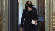 Тренировката на Камала Харис – на открито и сред фенове