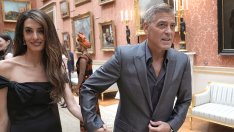 Семейство Клуни в двореца – Джордж и Амал на среща с крал Чарлз