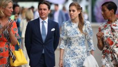 Принцеса Беатрис се изложи в ресторант