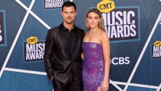 Младоженецът Тейлър Лаутнър и булката му на корица на Vogue