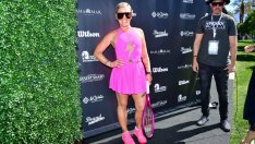 Фитнес вдъхновение – Пинк показа завидна фигура на корта с Григор Димитров