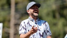 Джесика Бийл и 7-годишният Сайлъс подкрепиха Джъстин Тимбърлейк