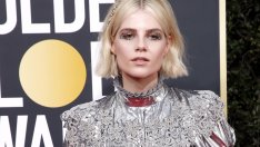 Есенни прически – Луси Бойнтън със смел цвят в косите 