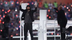 Семейна подкрепа: Дъщерята на Еминем бе най-големият му фен на Super Bowl