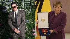 Орландо Блум в компанията на Ангела Меркел след забежката на Кейти Пери с Джъстин Трюдо