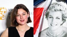 Първи снимки на Ема Корин в ролята на принцеса Даяна