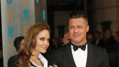 Анджелина и Брад се появиха в еднакви смокинги на наградите BAFTA
