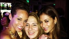 Люис Хамилтън и Никол празнуваха заедно с Алиша Кийс