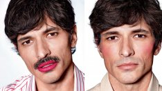 Бившият на Кайли Миноуг се появи с гримирано лице