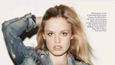 Джорджа Мей Джагър в кожа, деним и дантела