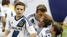 Синовете на Дейвид му помогнаха да се сбогува с Ел Ей Галакси