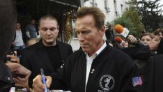 Арни се наранил по време на снимки (снимка)