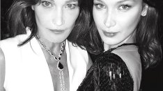 Бела Хадид и Карла Бруни си приличат като майка и дъщеря