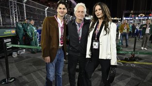 Спортно семейство – Майкъл Дъглас и Катрин Зита-Джоунс със сина си на Формула 1 във Вегас