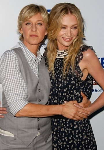 Съпругата на Порша, Елън, е известна американска водеща и голяма симпатяга. Снимки:  Gettyimages/ Guliver