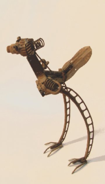 Металните отпадъци като нещо красиво. Снимка: Личен архив