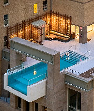 Уникален басейн в хотел в Далас. Снимка: Bryan Amman