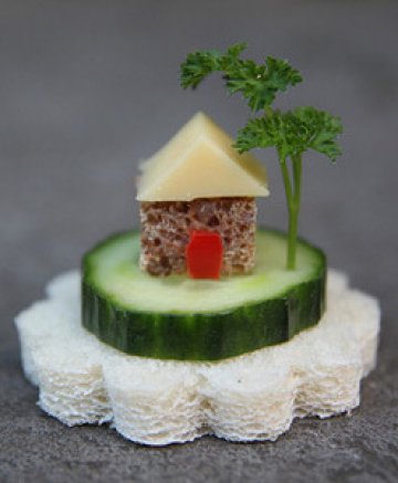 Сандвич-къщичка. Снимки: Food Ideas