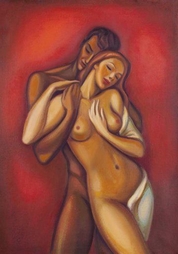 Снимка: „Влюбени”, художник Петър Янков