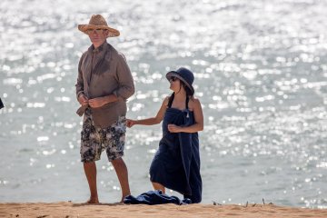 Салма и Пиърс; Снимка: Splash News