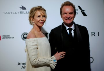 Стинг и съпругата му Труди. Снимка: Reuters