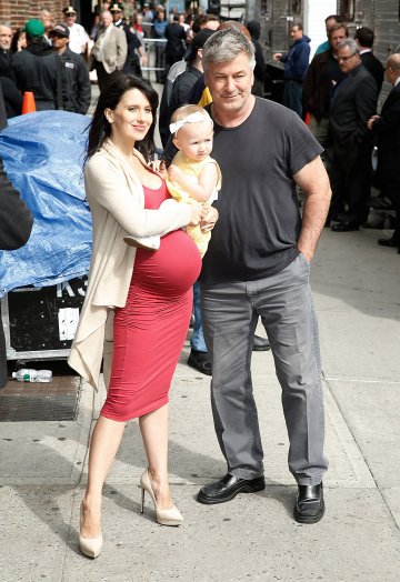 Хилария, Алек и дъщеря им Кармен; Снимка: Getty Images