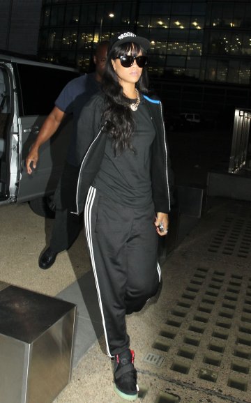 Риана е свикнала да псортува по тъмно.Снимка: Splash news