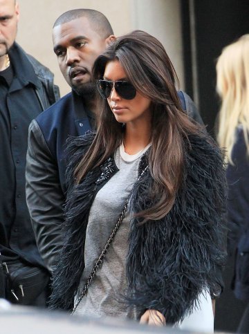 Ким и Кание. Снимка: Splash news