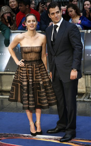 Ейми Адамс и Хенри Кавил; Снимка: Reuters