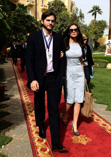 Деми Мур и Аштън Кътчър; Снимка: Reuters