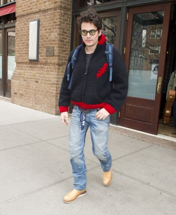 Това е първата поява на Джон, след новината за раздялата му с Кейти; Снимка: Splash News