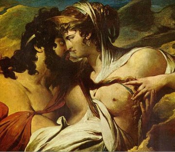Зевс и Хера. Картина на Джеймс Бари, ирландски художник