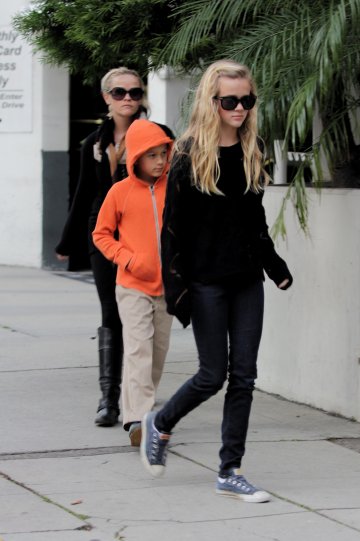 Рийз, Ава и Дийкън; Снимка: Splash News 