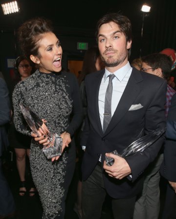 Нина Добрев и Иън Сомърхолдър; Снимка: Getty Images