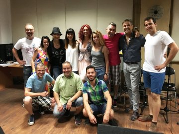 репетиция на "Ритон" с бенда преди гастрола в Бургас. Снимка: PR TEAM 