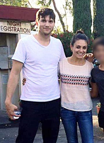 Мила Кунис и Аштън Кътчър са картина на щастието; Снимка: splashnews.com